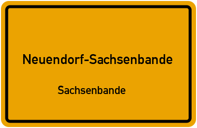 Straßenverzeichnis Neuendorf-Sachsenbande Sachsenbande