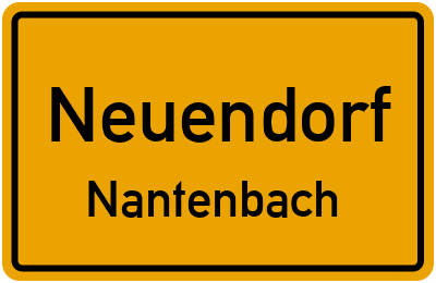 Straßenverzeichnis Neuendorf Nantenbach