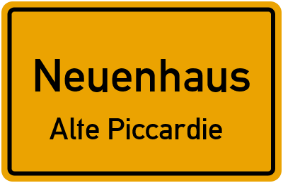 Straßenverzeichnis Neuenhaus Alte Piccardie