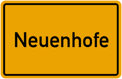 Ortsschild von Gemeinde Neuenhofe in Sachsen-Anhalt