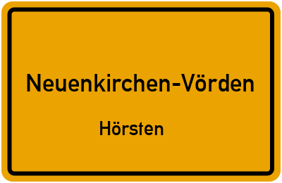Straßenverzeichnis Neuenkirchen-Vörden Hörsten