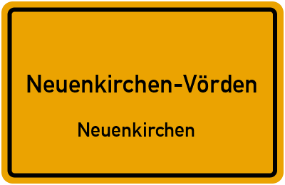 Ortsschild Neuenkirchen-Vörden Neuenkirchen