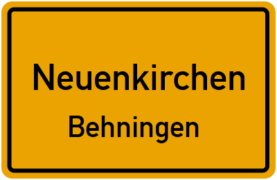 Ortsschild Neuenkirchen Behningen