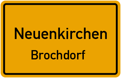 Ortsschild Neuenkirchen Brochdorf