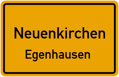 Ortsschild Neuenkirchen Egenhausen