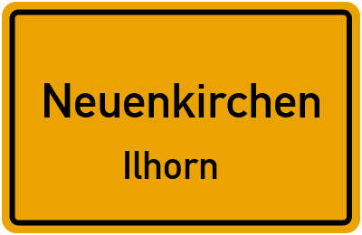 Ortsschild Neuenkirchen Ilhorn