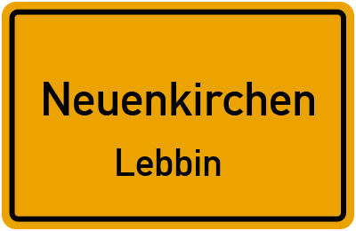 Straßenverzeichnis Neuenkirchen Lebbin
