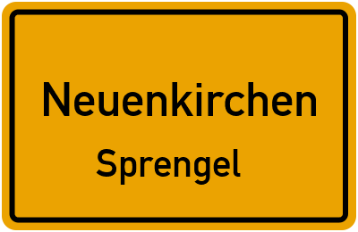 Ortsschild Neuenkirchen Sprengel