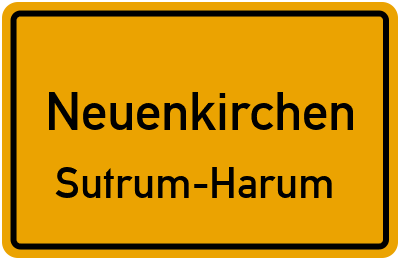 Straßenverzeichnis Neuenkirchen Sutrum-Harum