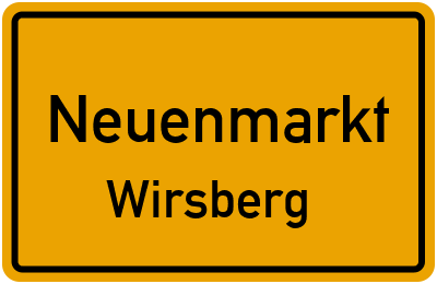 Straßenverzeichnis Neuenmarkt Wirsberg