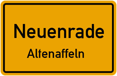 Straßenverzeichnis Neuenrade Altenaffeln