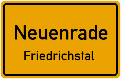 Straßenverzeichnis Neuenrade Friedrichstal