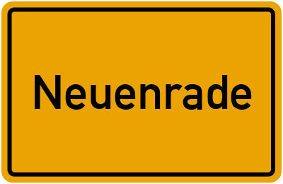 Ortsschild von Stadt Neuenrade in Nordrhein-Westfalen