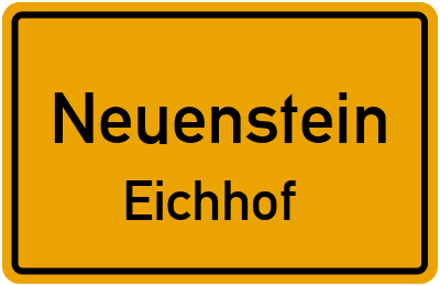 Straßenverzeichnis Neuenstein Eichhof
