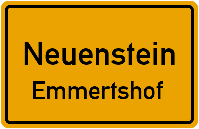Straßenverzeichnis Neuenstein Emmertshof