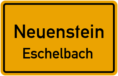 Straßenverzeichnis Neuenstein Eschelbach