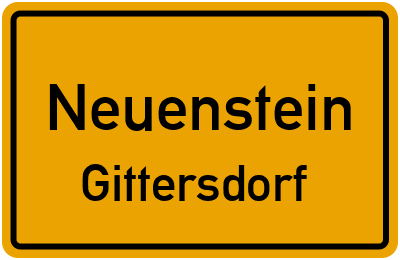 Ortsschild Neuenstein Gittersdorf