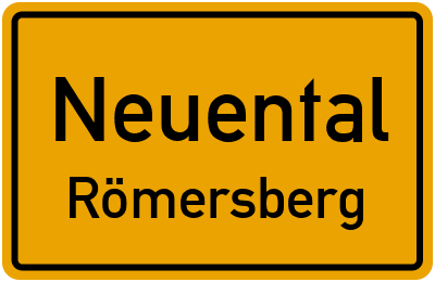 Ortsschild Neuental Römersberg