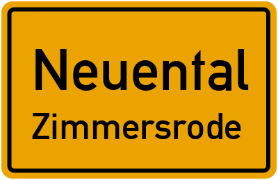Straßenverzeichnis Neuental Zimmersrode