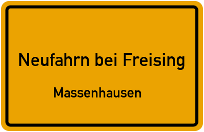 Straßenverzeichnis Neufahrn bei Freising Massenhausen