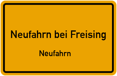 Straßenverzeichnis Neufahrn bei Freising Neufahrn