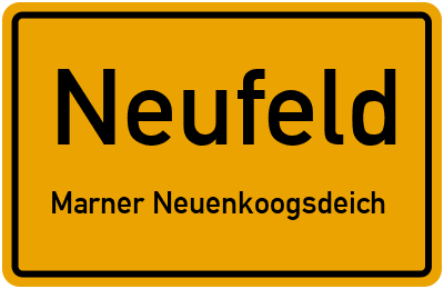 Straßenverzeichnis Neufeld Marner Neuenkoogsdeich