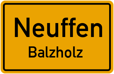 Straßenverzeichnis Neuffen Balzholz