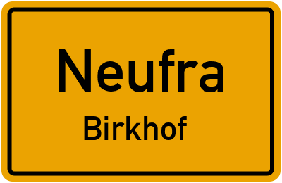 Straßenverzeichnis Neufra Birkhof
