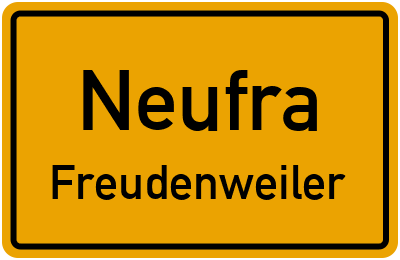 Straßenverzeichnis Neufra Freudenweiler