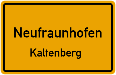 Ortsschild Neufraunhofen Kaltenberg