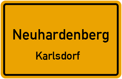 Straßenverzeichnis Neuhardenberg Karlsdorf
