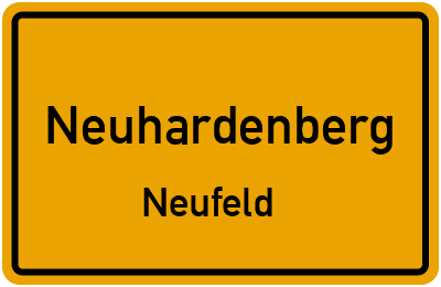 Straßenverzeichnis Neuhardenberg Neufeld