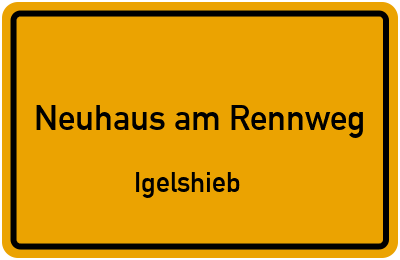 Straßenverzeichnis Neuhaus am Rennweg Igelshieb