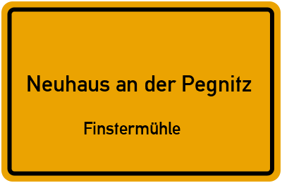 Straßenverzeichnis Neuhaus an der Pegnitz Finstermühle