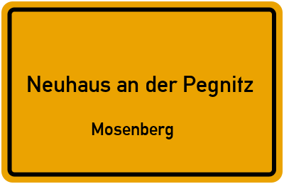 Straßenverzeichnis Neuhaus an der Pegnitz Mosenberg