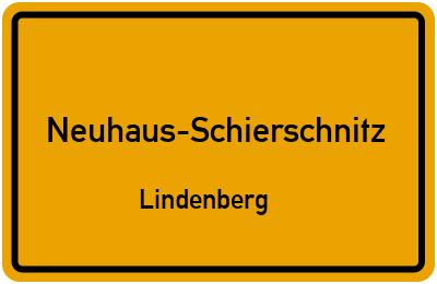 Straßenverzeichnis Neuhaus-Schierschnitz Lindenberg