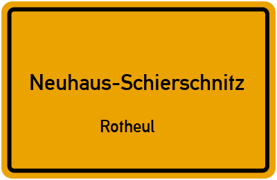 Straßenverzeichnis Neuhaus-Schierschnitz Rotheul
