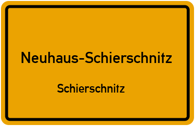 Straßenverzeichnis Neuhaus-Schierschnitz Schierschnitz