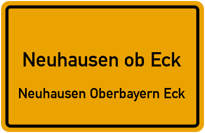 Straßenverzeichnis Neuhausen ob Eck Neuhausen Oberbayern Eck