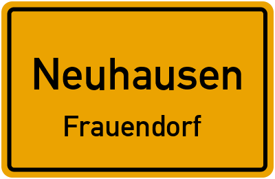 Straßenverzeichnis Neuhausen Frauendorf