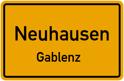 Straßenverzeichnis Neuhausen Gablenz