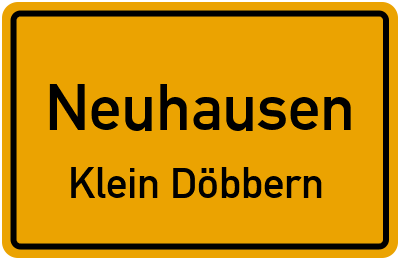 Straßenverzeichnis Neuhausen Klein Döbbern