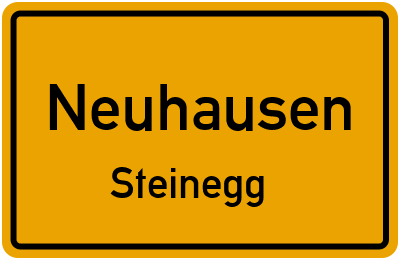 Ortsschild Neuhausen Steinegg