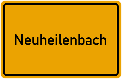 Ortsschild von Gemeinde Neuheilenbach in Rheinland-Pfalz