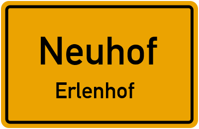 Straßenverzeichnis Neuhof Erlenhof