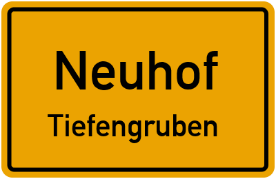 Straßenverzeichnis Neuhof Tiefengruben