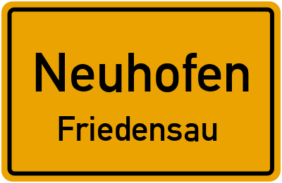 Straßenverzeichnis Neuhofen Friedensau