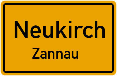 Straßenverzeichnis Neukirch Zannau