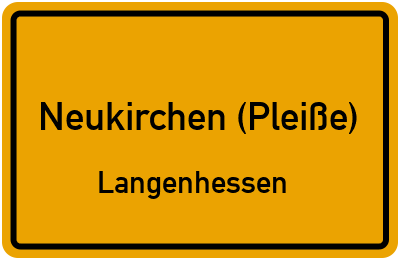 Straßenverzeichnis Neukirchen (Pleiße) Langenhessen