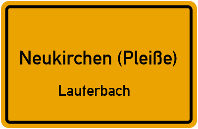Straßenverzeichnis Neukirchen (Pleiße) Lauterbach
